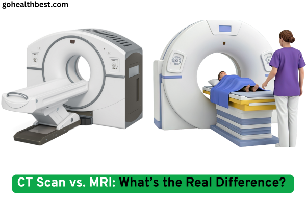 CT Scan vs. MRI image