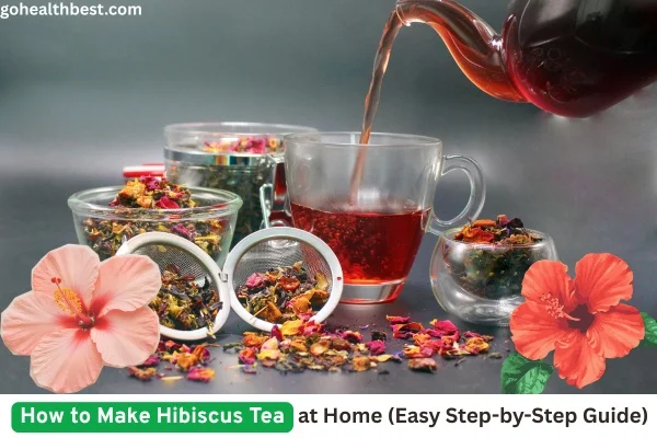 Hibiscus Tea with flower